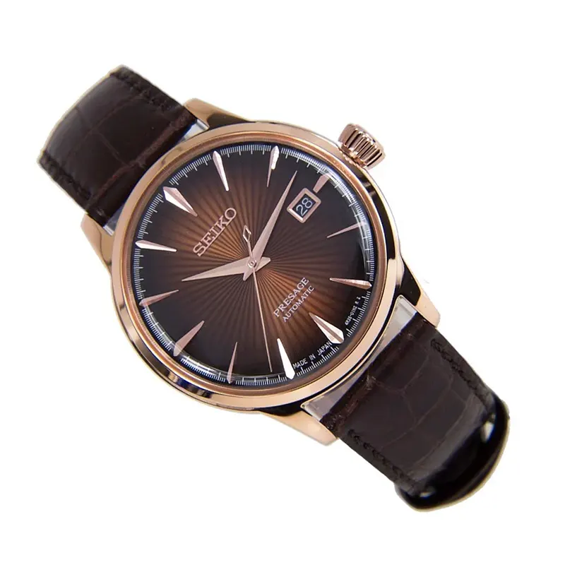 Seiko Presage Cocktail Time 'Manhattan' Calfskin Men's Watch- SRPB46J1